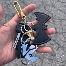 Load image into Gallery viewer, Leather Bat Keychain
